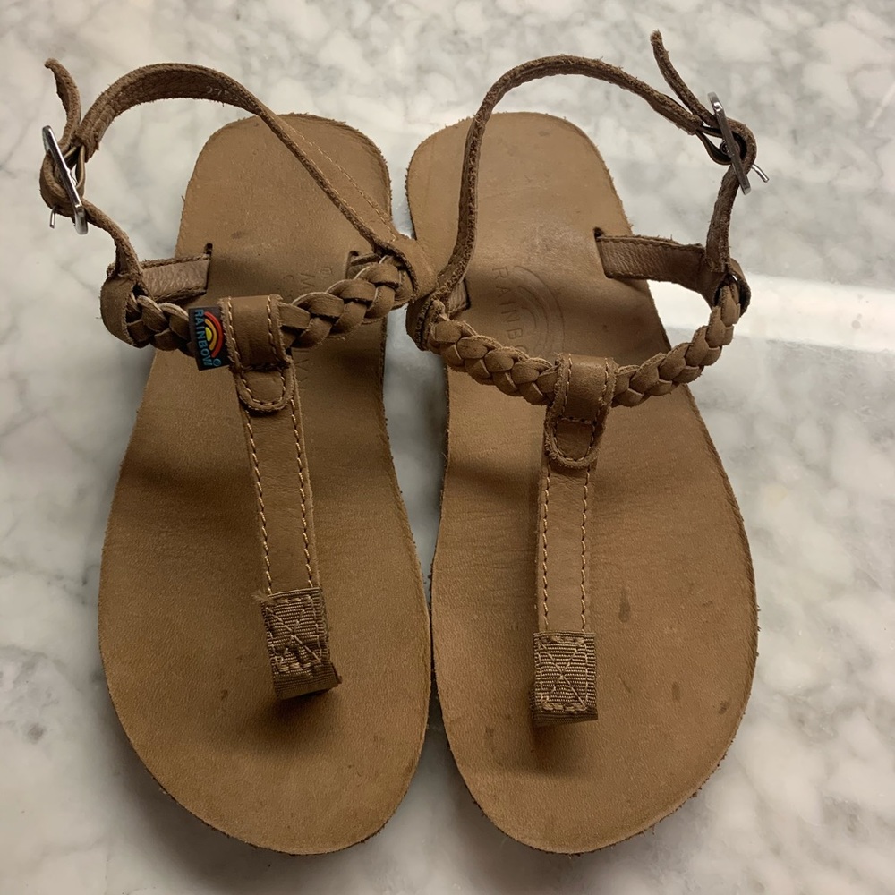 Rainbow Sandals Sophia Braided T-Strap